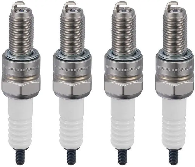 Main image of 6289 Iridium Spark Plugs 4 Pack - Compatible with Suzuki Kawasaki Yamaha Husqvarna for Universal Motorcycle - Replaces CR9EIA-9 Spark Plug