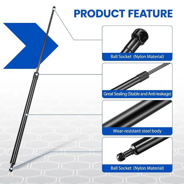 Alt view image 4 of 7 - ST360M1200S10 36 inch 200Lb/890N Gas Struts Shock 36" 200lb Gas Spring Lift Support for Snowmobile Trailer Heavy-Duty Truck Cover Heavy-Duty Trap Door Heavy Duty Sled Trailer DIY Builds, 2 Pcs