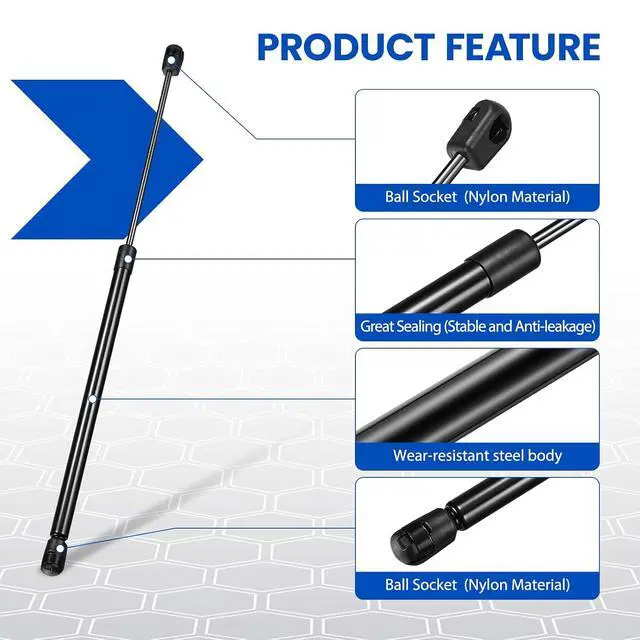 Alt view image 4 of 7 - C16-08316 C1608316 20 inch 40Lb/178N Gas Struts Shock Gas Spring Lift Support for RV Side Door Motorhome Door Camper Shell Rear Window Tonneau Cover Trap Door TV Cabinet RV Bed, 2 Pcs Set