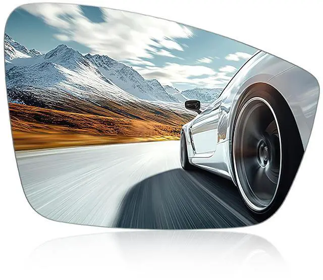 Main image of Passenger Right Side Mirror Convex Glass Compatible With Volkswagen 2012-2019 Beetle, 2011-2018 Jetta, 2012-2017 Passat Passenger Right Side RH View Mirror, Including Full Size Adhesive