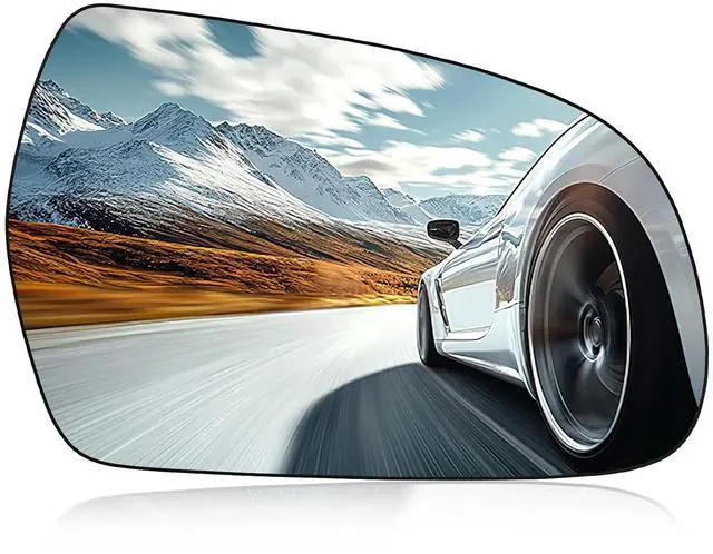 Main image of Passenger Right Side Mirror Glass 8K0857536J Compatible With Audi S5 S4 A3 A3 Quattro A4 A4 Quattro A5, Passenger Right Side RH Rearview Mirror Convex Glass (No Backing Plate)(Non-Heated)
