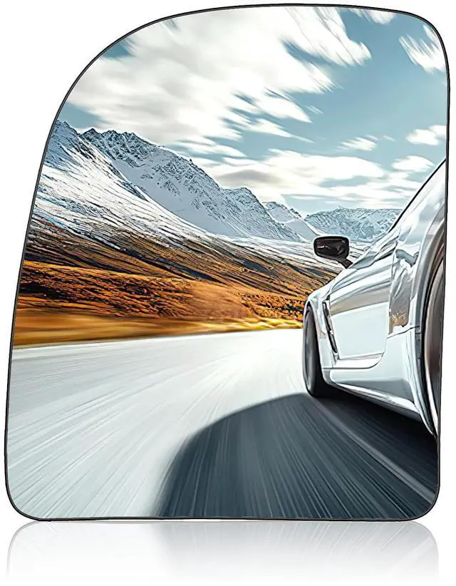 Main image of Driver Left Side Upper Mirror Glass Compatible With F250 F350 F450 F550 Super Duty Pickup Truck E150 E250 Econoline Excursion E-Series Driver Left Side Flat Glass Rear View Mirror