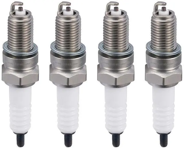 Main image of 4929 Spark Plugs 4 Pack - Compatible with Honda Compatible with Kawasaki for Yamaha for Suzuki for Triumph for KTM For Motorcycle - Nickel - Replaces DPR8EA-9 Spark Plug