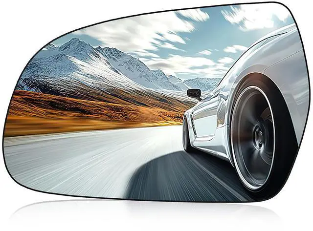 Main image of Driver Left Side Mirror Glass 8F0857535F Compatible With Audi A4 A4 Quattro A3 A3 Quattro S4 S5 A5 A5 Quattro RS5 2010-2017, Left Side Rearview Mirror Convex Glass (No Backing Plate Non-Heated)