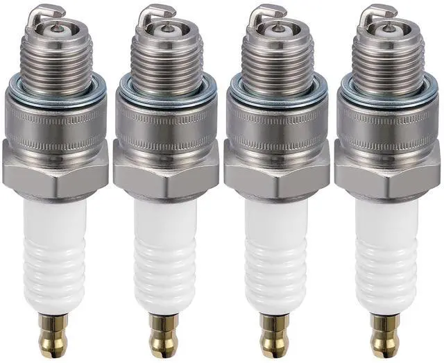 Main image of 1098 Iridium Spark Plugs 4 Pack - Compatible with Nissan Tohatsu Suzuki Yamaha 9.9HP150HP Engines, Replacement for BR7HS10 Marine Outboard Spark Plug