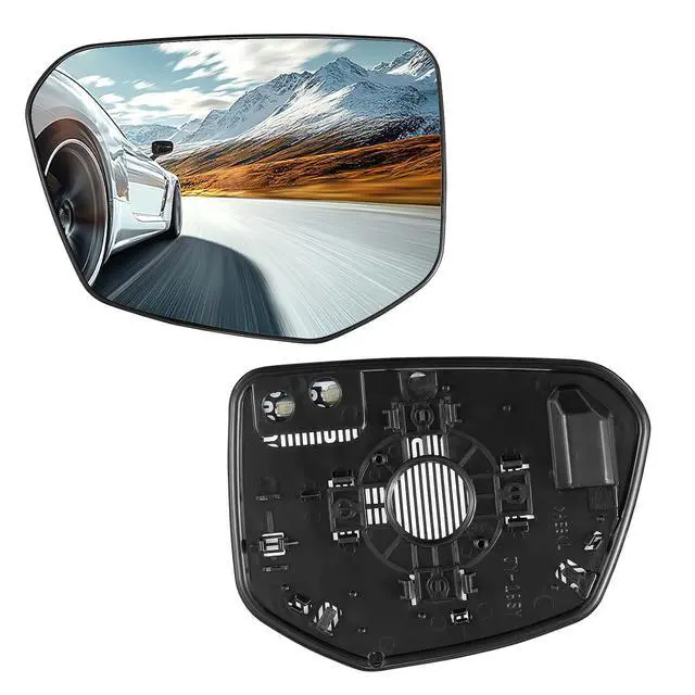 Main image of Driver Left Side Heated Mirror Glass Compatible With Honda Civic 2016-2021 Driver Left Side Rear View Mirror Convex Glass with Backing Plate Replaces 76203TBAA01 HO1325127