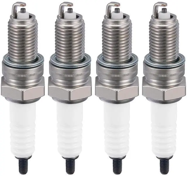 Main image of DPR7EA-9 Spark Plugs 4 Pack - Compatible with Honda for Yamaha for Arctic Cat Compatible with Suzuki for Triumph for Kawasaki For Motorcycle - Nickel - Replaces 5129 Spark Plug