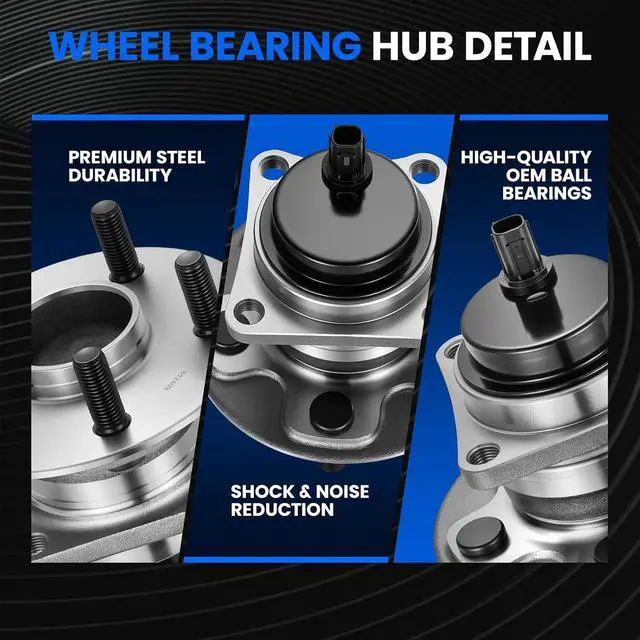 Alt view image 2 of 7 - 512403 Rear Wheel Bearing and Hub Assembly Compatible with Pontiac Vibe 2009-2010 1.8L, Compatible with Toyota Corolla 2009-2012 1.8L 2.4L, for Matrix 2009-2014 1.8L L4, 1 PCS