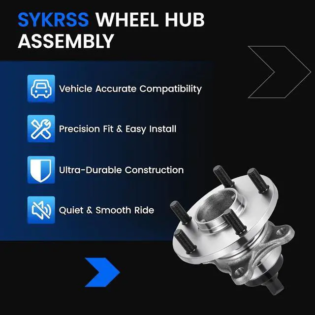 Alt view image 7 of 7 - 513163 Front Wheel Bearing and Hub Assembly 2PCS | Compatible with Lexus LS430 2001-2006 4.3L V8 Gas