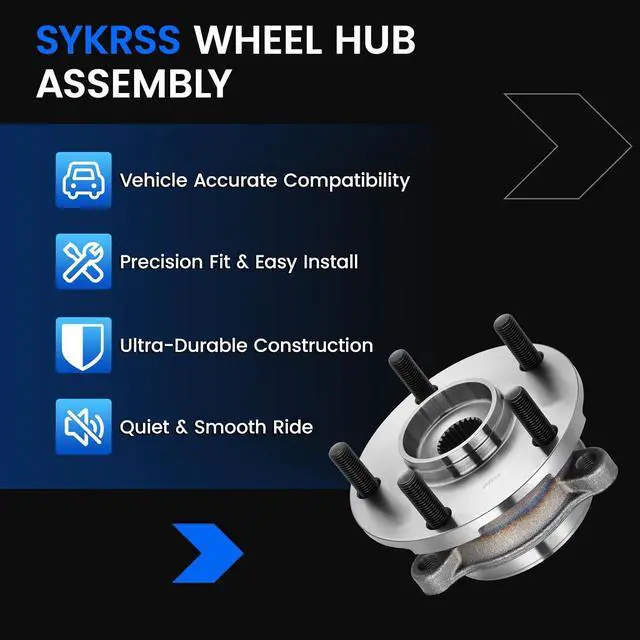 Alt view image 7 of 7 - 513257 Front Wheel Bearing and Hub Assembly Compatible with Lexus HS250h 2010-2012 2.4L, Compatible with Toyota RAV4 2006-2008 2.4L, 2009-2012 2.5L L4, 2 PCS