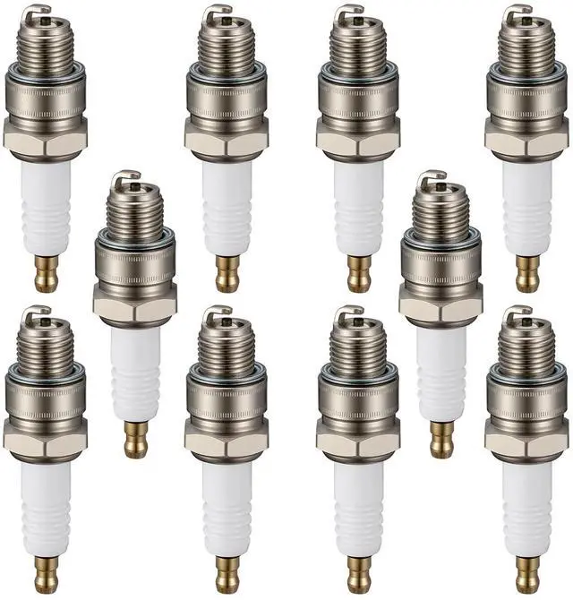 Main image of BR8HS-10 Spark Plugs 10 Pack - Compatible with Yamaha 2-Stroke Outboard Compatible with Mariner 2-Stroke Outboard for Tohatsu 2-Stroke Outboard Engines - Nickel - Replaces 1134 Spark Plug