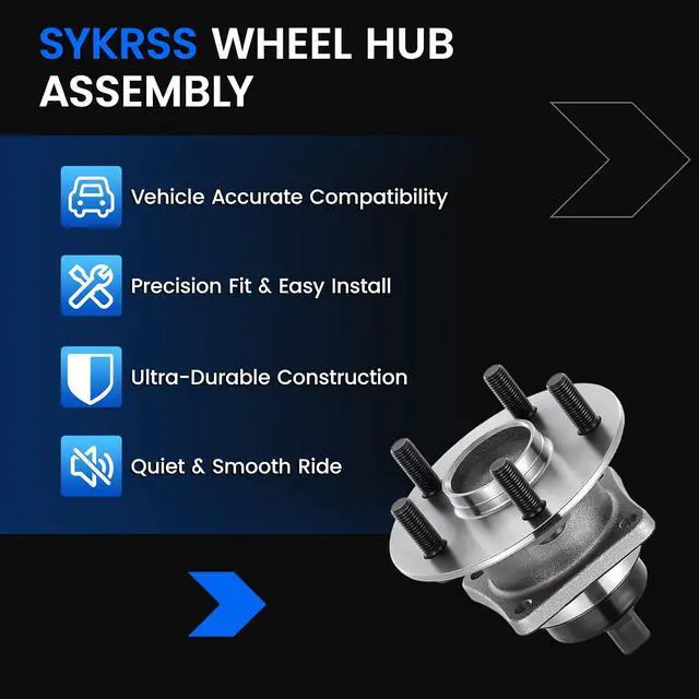 Alt view image 7 of 7 - 512215 Rear Wheel Bearing Hub Assembly Fits for FWD Models, 1PCS | Compatible with Pontiac Vibe 2003-2008 1.8L, Compatible with Toyota Corolla Matrix 03-08 1.8L, for Prius 04-09 1.5L