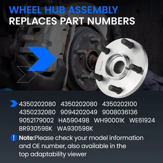 Alt view image 5 of 7 - BR930598K Front Wheel Bearing and Hub Assembly 5-Lug 2PCS | Compatible with Toyota Celica 2000-2005, for Corolla 2003-2018, for Matrix 2003-2013, Compatible with Pontiac Vibe 2003-2010