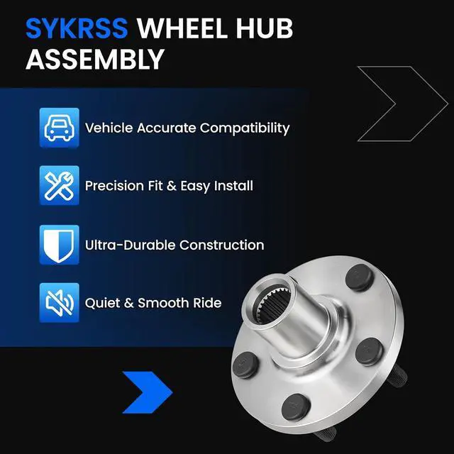 Alt view image 7 of 7 - BR930598K Front Wheel Bearing and Hub Assembly 5-Lug 2PCS | Compatible with Toyota Celica 2000-2005, for Corolla 2003-2018, for Matrix 2003-2013, Compatible with Pontiac Vibe 2003-2010