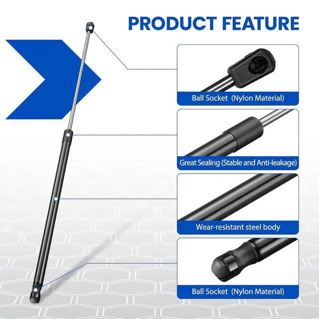 Alt view image 4 of 7 - ML2770 28" Gas Strut,70Lbs/312N Lift Support,28 inch Gas Spring Shocks Prop Lift for RV Bed Storage Box Lid Tonneau Cover Truck Bed Cover Travel Trailer Replacement, 2-Piece Set