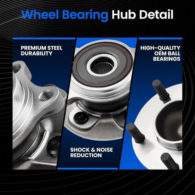 Alt view image 3 of 7 - 513439 Front Wheel Bearing and Hub Assembly Compatible with Toyota 2018-2022 Camry, 2021 Avalon, Compatible with Lexus 2021-2023 ES250, 5-Lug with ABS 1PCS