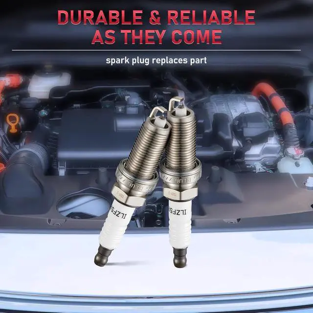 Alt view image 7 of 7 - LZFR5CI-11 Iridium Spark Plugs 8 Pack Compatible with Dodge Challenger Charger Durango Dakota Ram 1500 2500 3500 Classic Aspen 300 Grand Cherokee Commander 4.7L 5.7L V8 Engine for 92145