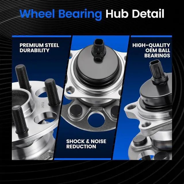 Alt view image 2 of 7 - 512547 Rear Wheel Bearing and Hub Assembly Compatible with Lexus CT200h 2011-2017 1.8L, Compatible with Toyota Corolla 2019-2023 2.0L, for Prius 2016-2022 1.8L, 1 PCS