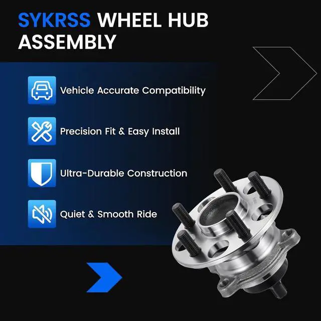 Alt view image 7 of 7 - 512547 Rear Wheel Bearing and Hub Assembly Compatible with Lexus CT200h 2011-2017 1.8L, Compatible with Toyota Corolla 2019-2023 2.0L, for Prius 2016-2022 1.8L, 1 PCS