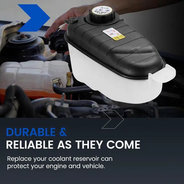 Alt view image 7 of 7 - C2P25607 Engine Coolant Reservoir Tank for Jaguar F-Type/XK 14-21 | Fits Jaguar F-Type 2014-2021 3.0/5.0L & XK/XKR/XKR-S 2007-2015 4.2/5.0L; OE C2P25607; 2.45L, 29PSI cap, with sensor; Direct
