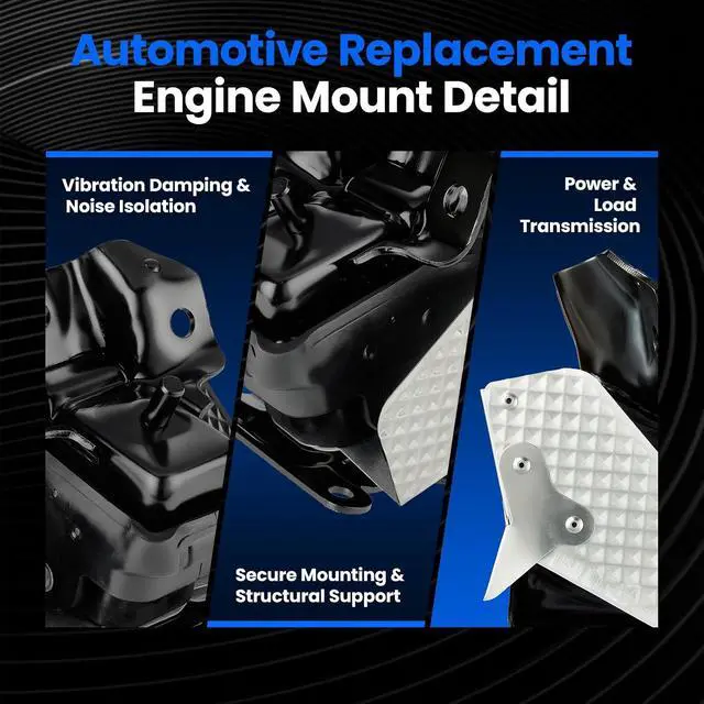 Alt view image 5 of 7 - Front Engine Motor Mount 2PCS Compatible with Chevrolet Avalanche Tahoe Silverado 2500 3500 HD Suburban 1500, Compatible with GMC Yukon Sierra 2500 3500 HD, Replace for A5365