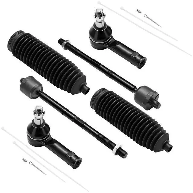 Main image of 6-PC Tie Rod Ends Kits Compatible with Ford F-150 2004-2008,2xOuter tie ES3691,2xInner EV463,2xdust cover