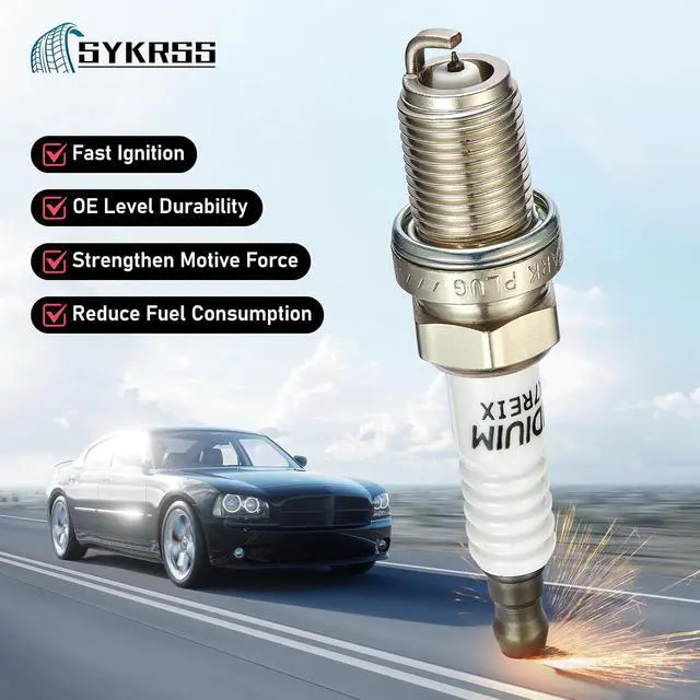 Alt view image 3 of 7 - BKR7EIX Iridium Spark Plugs 4 Pack Compatible with Honda Civic VW Passat Golf Jetta Scirocco 1.6L 1.8L 2.0L L4 Engine Replacement for 2551 SP1011 9770 2667 Spark Plug