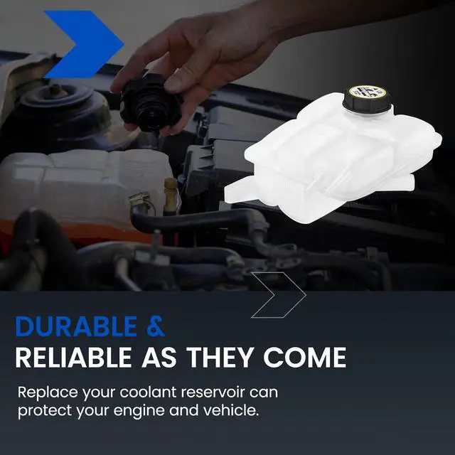 Alt view image 7 of 7 - 603-650 Engine Coolant Reservoir Tank for Volvo C30/S40/V50/C70 | Fits Volvo C30/C70 06-13, S40/V50 04-11; Fits Ford Focus 07-11 2.4/2.5L; OE 30776151/30680958; 1.2L, pressurized, w/ sensor