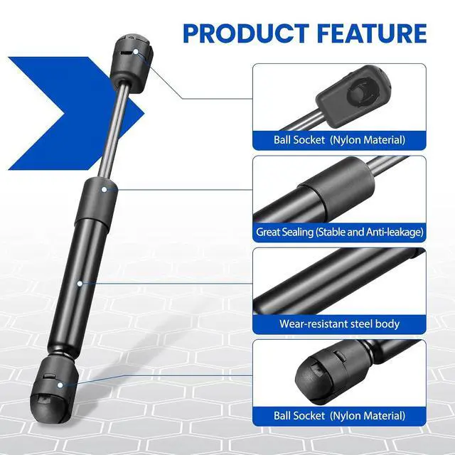 Alt view image 4 of 7 - SPD490010 7.5" Gas Strut,10Lbs/45N Lift Support,Gas Spring Shocks for Sentry Safe Door Rv Overhead Cabinet Lid Lightweight Tool Box Toybox Storage Deck Boat Hatch Replacement, 2-Piece Set