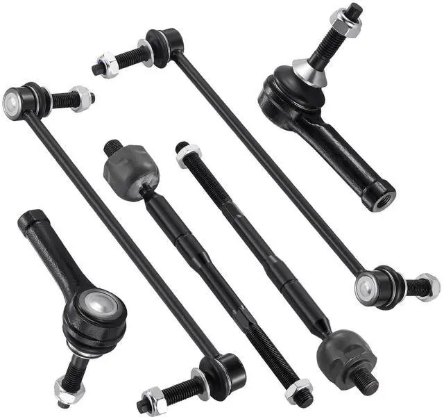 Main image of 6-PC Steering Suspension Kits Compatible with Ford Explorer 2011-2018,2xOuter tie rod ES800952,2xInner tie rod EV800893,1xStabilizer Bar Link K750616,1xStabilizer Bar Link K750617