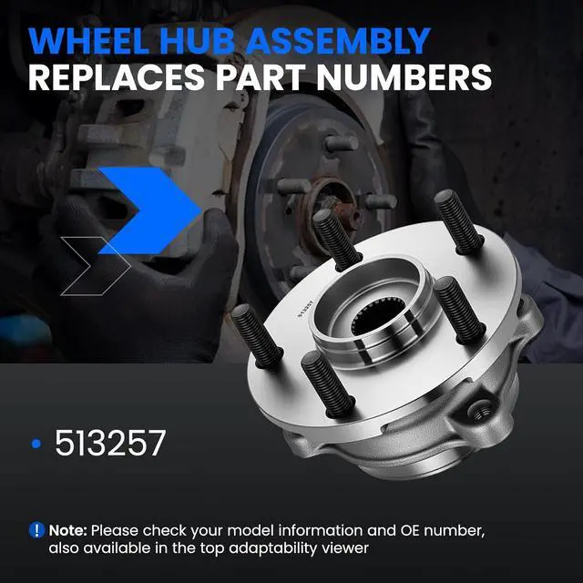 Alt view image 5 of 7 - 513257 Front Wheel Bearing and Hub Assembly Compatible with Lexus HS250h 2010-2012 2.4L, Compatible with Toyota RAV4 2006-2008 2.4L, 2009-2012 2.5L L4, 1 PCS