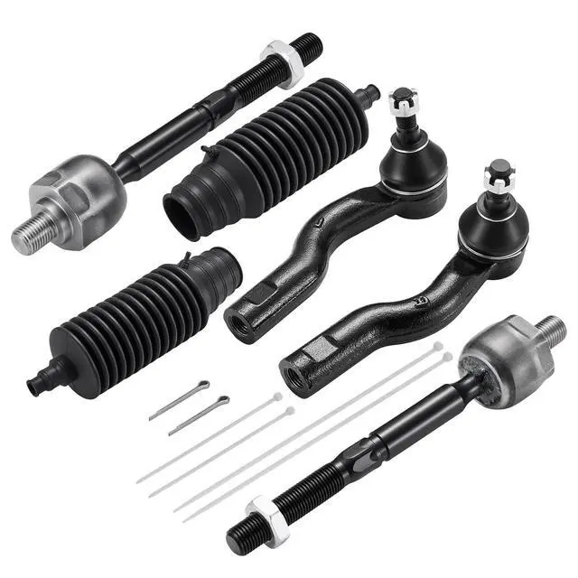 Alt view image 3 of 7 - 6-PC Tie Rod Ends Kits Compatible with Ford Fusion 2010-2012,2xInner tie rod EV800774,1xOuter tie rod ES800798,1xOuter tie rod ES800797,2xdust cover
