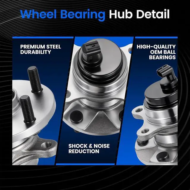 Alt view image 2 of 7 - 513163 Front Wheel Bearing and Hub Assembly Compatible with Lexus LS430 2001-2006 4.3L V8 Gas, 1PCS