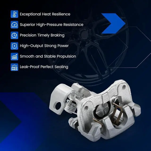 Alt view image 7 of 7 - Rear Brake Caliper Assembly Replaces for 19-B2678 19-B2679, Compatible with Acura EL 2001-2005 1.7L, for RSX 2002-2006 2.0L, Compatible with Honda Civic 2002-2005 1.7L 2.0L L4, GAS