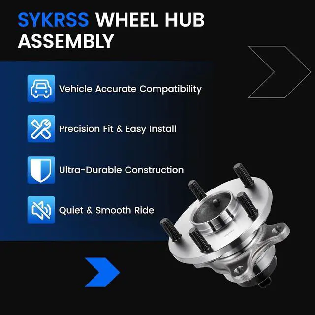 Alt view image 7 of 7 - 513163 Front Wheel Bearing and Hub Assembly Compatible with Lexus LS430 2001-2006 4.3L V8 Gas, 1PCS
