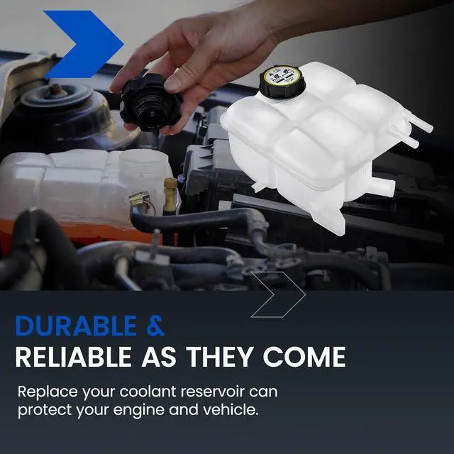 Alt view image 7 of 7 - 603-043 Engine Coolant Overflow Tank for Mazda 3 04-13 | Fits Mazda 3 2004-2013 2.0L/2.3L; OE LF5015350/LF5015350A; 21PSI cap; Direct replacement; Durable PP