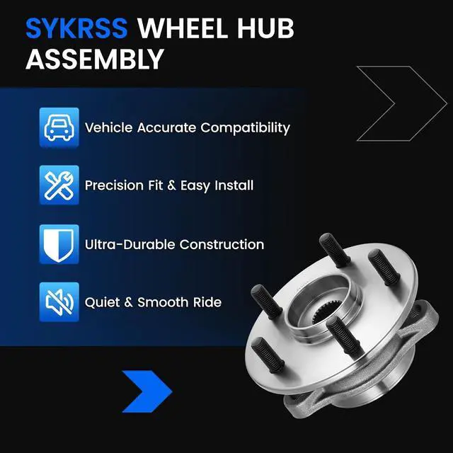 Alt view image 7 of 7 - 513431 Front Wheel Bearing and Hub Assembly Compatible with Lexus UX200 UX250h 2019-2022 2.0L L4, Compatible with Toyota C-HR 2018-2022 2.0L L4, 2 PCS
