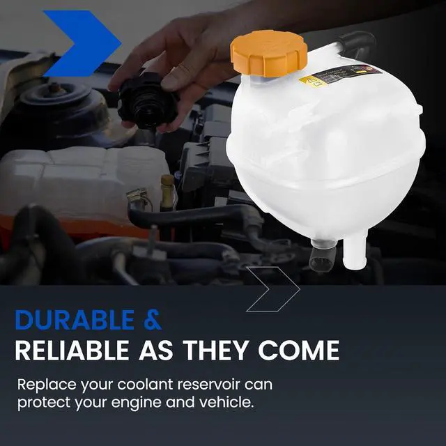 Alt view image 7 of 7 - 603-372 Engine Coolant Reservoir Tank for Saab 9-3/9-3X/Vectra | Fits Saab 9-3 03-11 & 9-3X 10-11 & Chevy Vectra 2003-2005 2.0-3.2L; OE 9202200/9202799; 1L, pressurized, w/ sensor; Direct