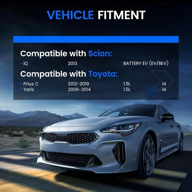 Alt view image 3 of 7 - 512370 Rear Wheel Bearing and Hub Assembly Compatible with Scion iQ 2013, Compatible with Toyota Prius C 2012-2019 1.5, for Yaris 2006-2014 1.5L L4, 2 PCS