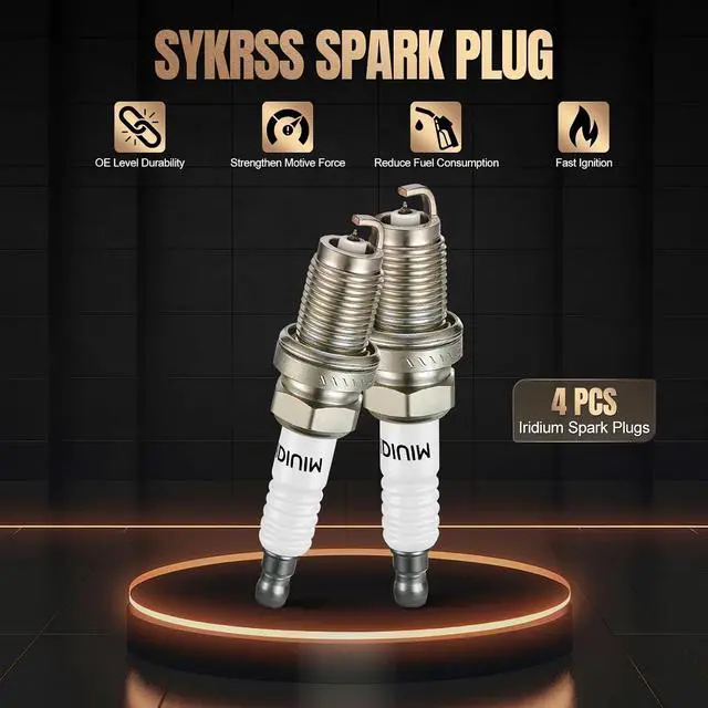 Alt view image 5 of 7 - Set of 4 Iridium Spark Plugs 9807B-561BW Compatible with 2002-2006 RSX 2003-2007 Accord 2006-2011 Civic 2002-2009 CR-V 2003-2011 Element 2.0L 2.4L L4 Replacement for IZFR6K-11S 5266 Spark Plug