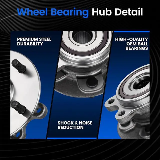 Alt view image 2 of 7 - 513448 Front Wheel Bearing and Hub Assembly Compatible with Lexus ES250 2021-2024 2.5L, Compatible with Toyota Camry RAV4 2019-2023 2.5L, for Venza 2021-2023 2.5L, 2 PCS