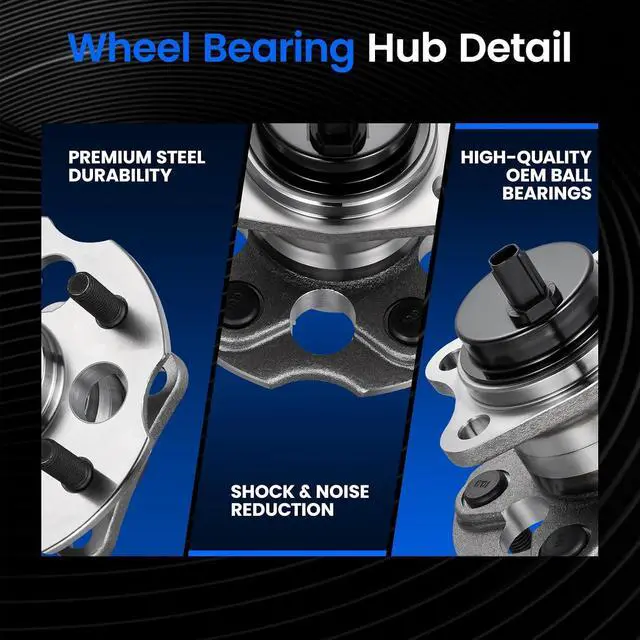 Alt view image 2 of 7 - 512509 Rear Wheel Bearing and Hub Assembly Compatible with Toyota Mirai 2016-2020, Compatible with Toyota Prius V 2012-2018 1.8L L4, 1 PCS