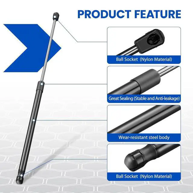Alt view image 4 of 7 - ML3870 23" Gas Strut,80Lbs/356N Lift Support,Gas Spring for Tanning Bed Tonneau Cover Pickup Cab Shell Window Truck Bed Cover Basement Door and Other Heavy Duty Application, 2-Piece Set