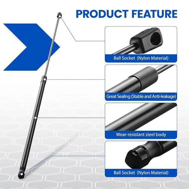 Alt view image 4 of 7 - C1615952 35" Gas Strut,40Lbs/178N Lift Support,Gas Spring forHeavy Duty Trap Door Truck Bed Tonneau Cover Camper Shell Topper Outside RV Kitchen Door RV Bed Replacement, 2-Piece Set (C16-15952)