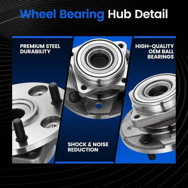 Alt view image 2 of 7 - 950-003 Front Wheel Bearing and Hub Assembly Compatible with Honda Accord 1990-1997 2.2L L4, Compatible with Acura CL 1997 2.2L L4, Gas, 1 PCS