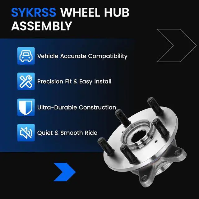 Alt view image 7 of 7 - 513421 Front Wheel Bearing and Hub Assembly Compatible with Honda Civic 2017-2021 2.0L L4 Gas, 2 PCS