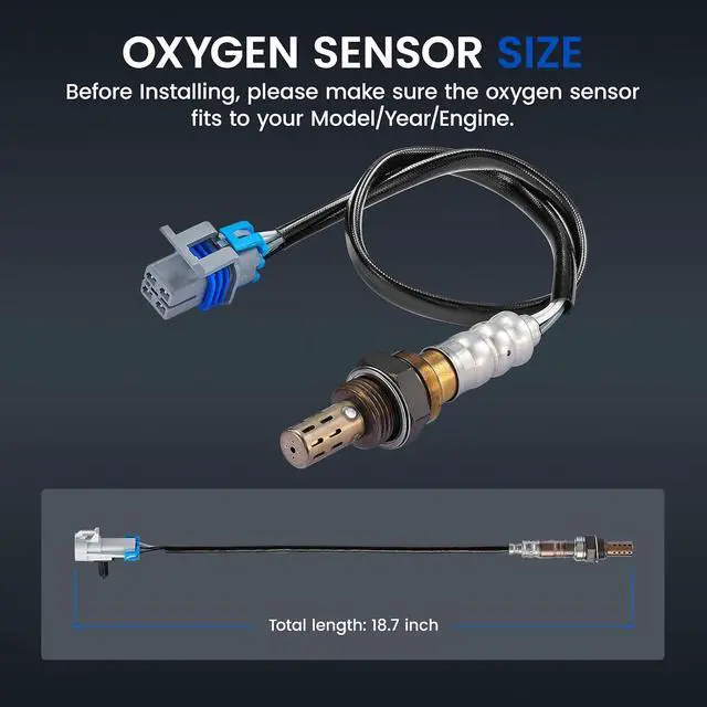 Alt view image 3 of 7 - Up & Downstream O2 Sensor for Chevy Express Silverado Tahoe, for GMC Savana Yukon Sierra, Impala Envoy, 12611165 234-4256 Oxygen Sensor Replacement, 1PCS
