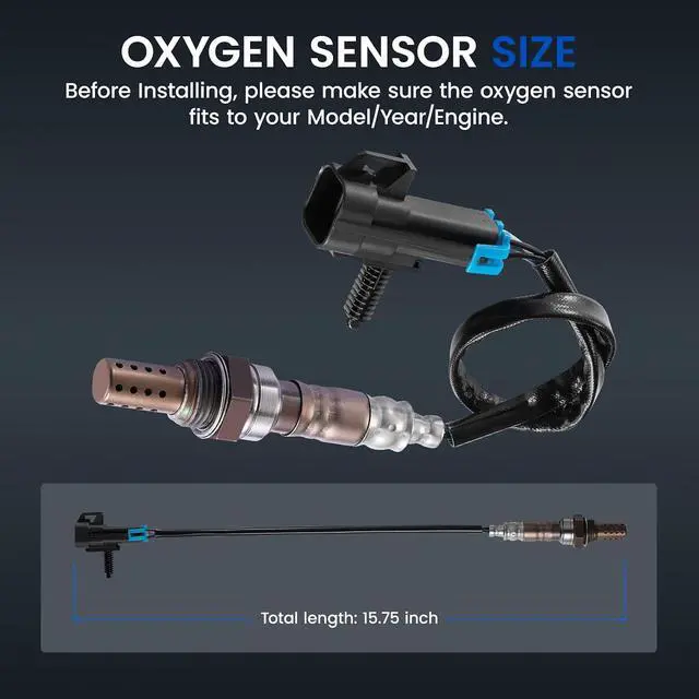 Alt view image 3 of 7 - Upstream O2 Sensor for Chevy Captiva Sport Equinox Malibu HHR, for Saturn Aura Sky Vue 2.4L L4, 234-4242 35034484 2134537 Oxygen Sensor Replacement, 1PCS