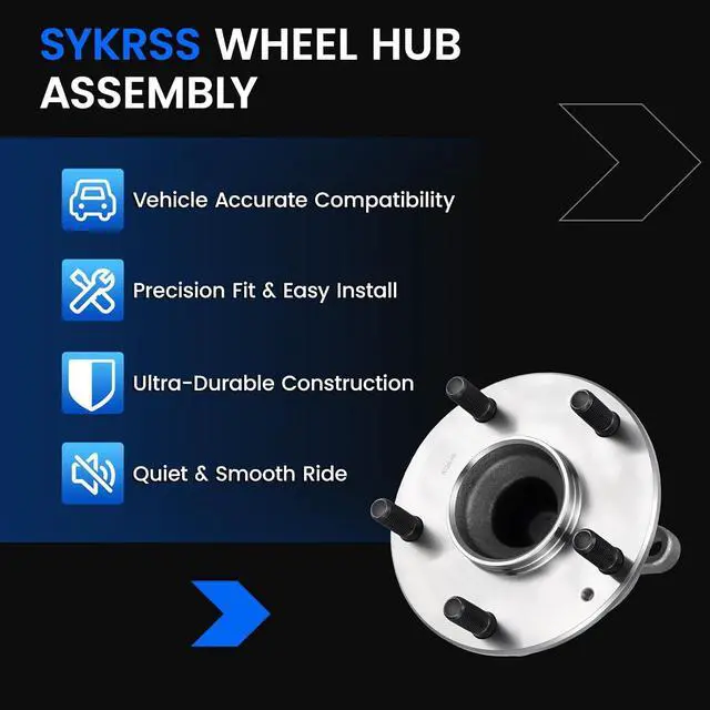 Alt view image 7 of 7 - 512570 Rear Wheel Bearing and Hub Assembly Compatible with Honda Civic 2016-2021 1.5L 2.0L, for Insight 2019-2022 1.5L, 2 PCS