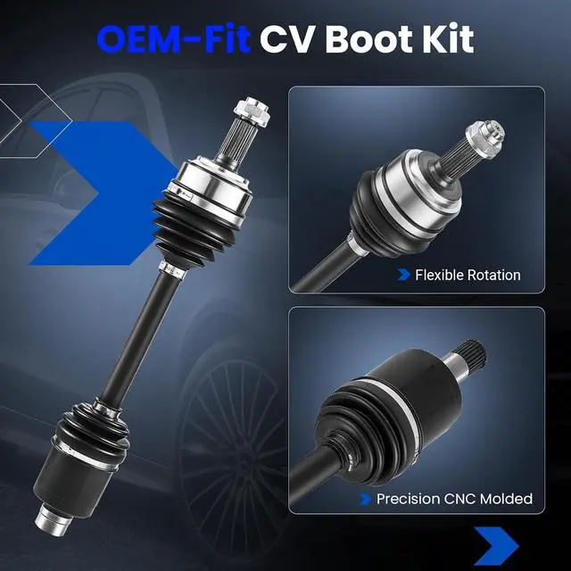 Alt view image 4 of 7 - Front CV Axle Shaft Assembly Set for Honda Accord 08-14,44306TA0A50 | For Acura TSX 2009-2013, 2.4L L4, M26×1.5, 26.8"/22.9", 40Cr Steel, High Torque, Replace# 44306TL2E50, 2PCS